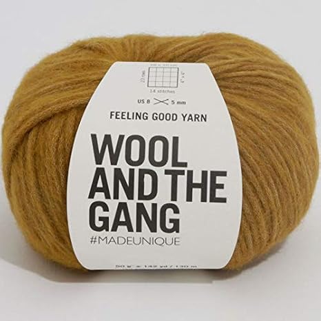 Wool and the Gang Feeling Good Yarn 149 Bronzed Olive