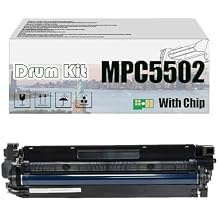MP C5502 MPC5502 Imaging Drum Kit, Compatible for Ricoh MP C3002 MP C3502 MP C4502 MP C5502 PrintersHigh Print Volume with Chip Magenta*1