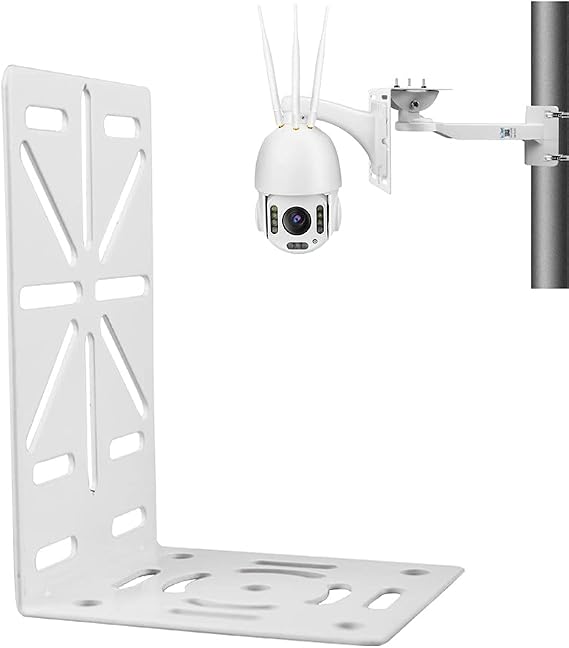 L-Shape Dome Camera Bracket,Universal Wall Ceiling Mount Bracket for Security CCTV Hikvision Dome Camera, CCTV Security Ball Machine Dome PTZ Camera Mount Bracket
