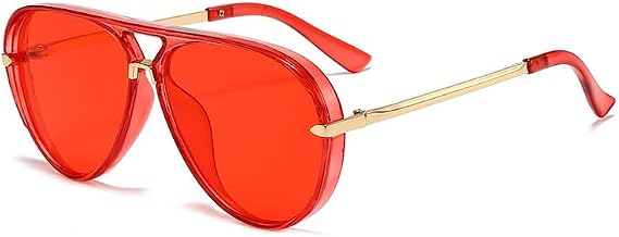Oversized Polarized Sunglasses Women Men - Round Vintage VL9798, UV400, Scratch-Resistant, Comfortable - Travel