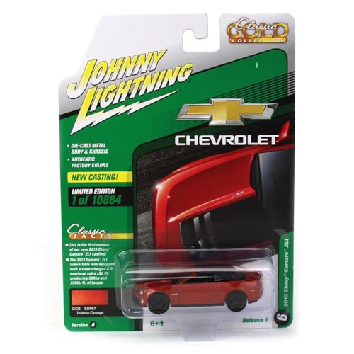 164 2013 Chevrolet Camaro ZL1 Orange Johnny Lightning JLSP227-A