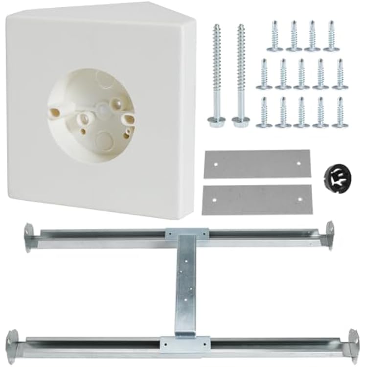 Ceiling Fan Light Fixture Mounting Box Fan Mounting Bracket FB900 Ceiling Fan Angle Mount for Cathedral Ceiling Angles of 80and Up with Metal Bracket