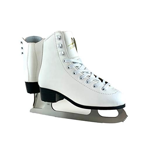 American Athletic Tricot Lined Ice Skates for Girls - Recreational Kids Figure Skates with Ankle Support, Padded Liner, Stainless Steel Blades - Suitable for Indoor & Outdoor Ice Skating