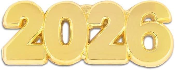PinMart Gold Year Lapel Pin