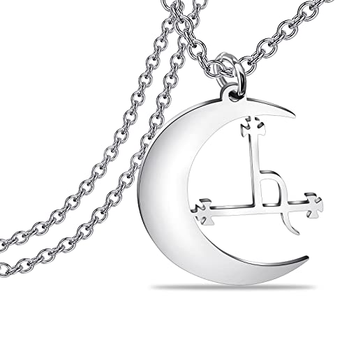 Lywjyb Birdgot Moon Occult Pentacle Jewelry Samael Lilith Pendant Pentagram Necklace