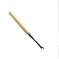 10/15/20mm Carbon Steel Spoon Bent Gouge for Woodcarving & Hollowing Hand Tool(15mm)