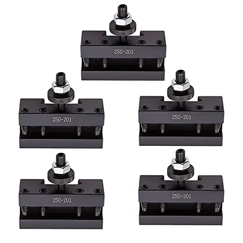 maXpeedingrods 250-201 BXA #1 Quick Change Turning & Facing Lathe Tool Post Holders Set of 5, for BXA Tool Posts 250-200 or 250-222