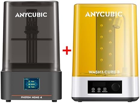 ANYCUBIC 10K Resin 3D Printer, Photon Mono 4 and Wash and Cure Station 3.0