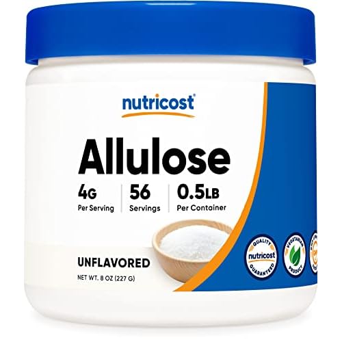 Nutricost Allulose Sweetener 8oz - KETO Sugar, 0 Calorie, Low Carb, Natural Sugar Alternative, Crystalline Powder .5 LB