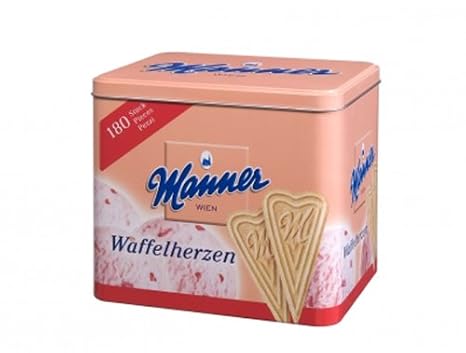 Manner Waffelherzen 180 Stück 1er Pack (1 x 900 g)