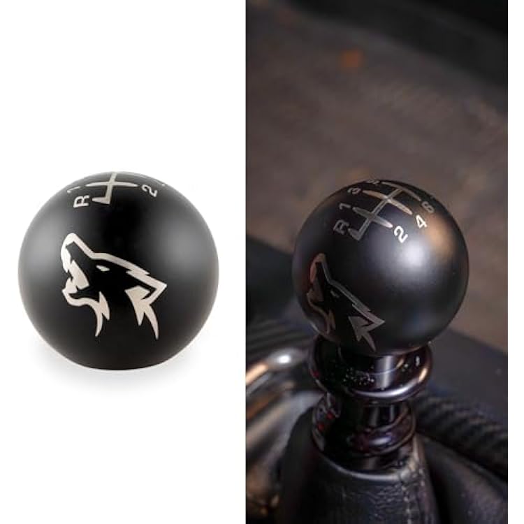 Billetworkz Weighted Coyote Shift Knob for Manual Ford Mustang 2011-14, Matte Black