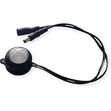 DC 6V 12V-24V 5A PIR Motion Activated Body Sensor Switch with DC Cable for LED Strip Light RectangleWithout Light Sensor, White