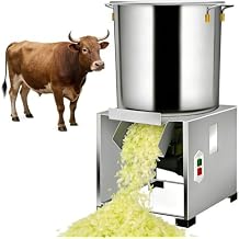 Small Household Poultry Feed Processor, Durable Stainless Steel Construction, Chop Various Vegetables, for Farms, Livestock Breeding, and Ranches, Removable for Easy Cleaning
