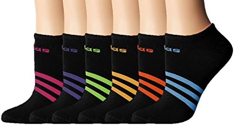 adidas Womens Superlite Super No Show Socks 6-pair