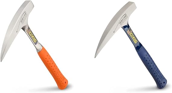 ESTWING Rock Pick Set - Geology Hammer Bundle with Shock Reduction Grips (22 oz & 22 oz)