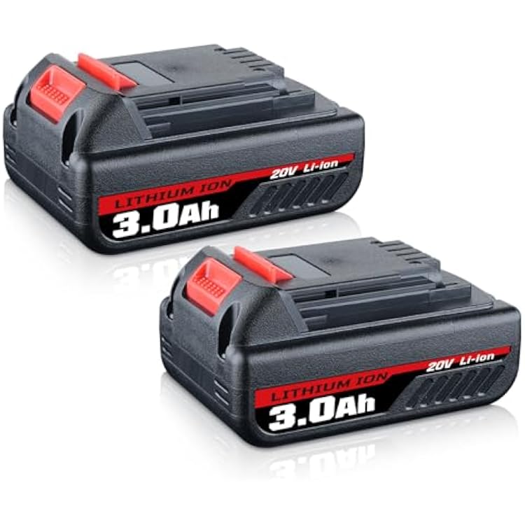 CEENR 2Pack 3.0Ah PCC680L Replacement for Porter Cable 20V MAX Battery Lithium ion PCC685L PCC680L PCC682L PCC685LP for Porter Cable 20-Volt Lithium Battery