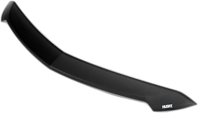 Husky Liners Aeroskin Hood Protector | Fits 2007-2013 Chevrolet Silverado 1500 | Low Profile DeflectorBug Shield - 1 pc., Matte Black | 2877002