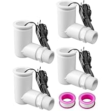 L Shape AC Float Switch for HVAC Drain Pan, Compatible with Safe-T-Switch, 3/4 Inch Adapter, 6Ft Wire, 4 Pack with Tape