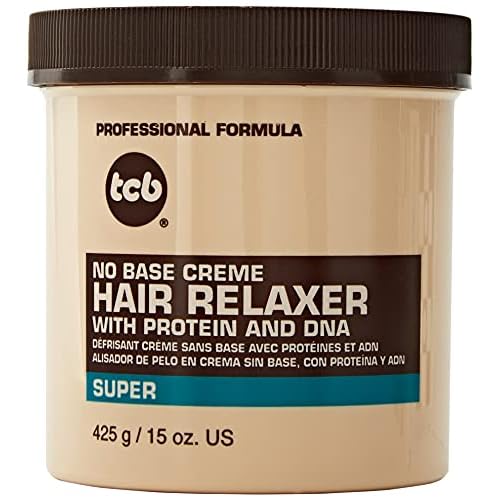 TCB No Base Creme Hair Relaxer with Protein and DNA Super 15.oz