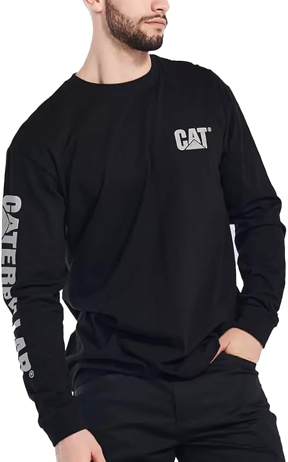 CAT Men's Trademark Banner Lightweight Long Sleeve T-Shirt