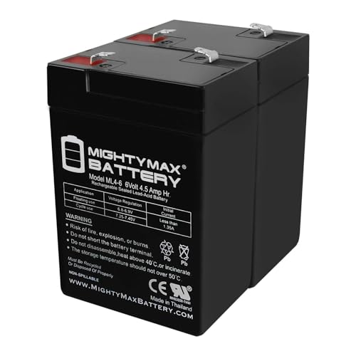 Mighty Max Battery 6V 4.5AH SLA Battery Replacement for Nellcor NPB 595 Medical - 2 Pack