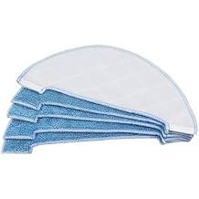 Robot Side Brush Mop Cloth HEPA Pre Filter,Compatible for AMIBOT,Animal XL H2O,Compatible for ILIFE,V8s Robotic Vacuum Cleaner Parts Accessories(5pcs mop Cloths)