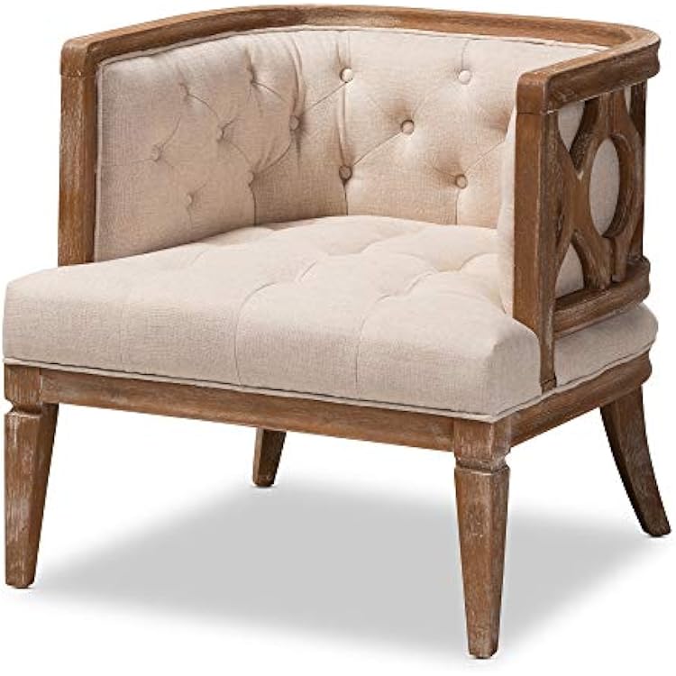 Baxton Studio Chairs, One Size, BeigeOak