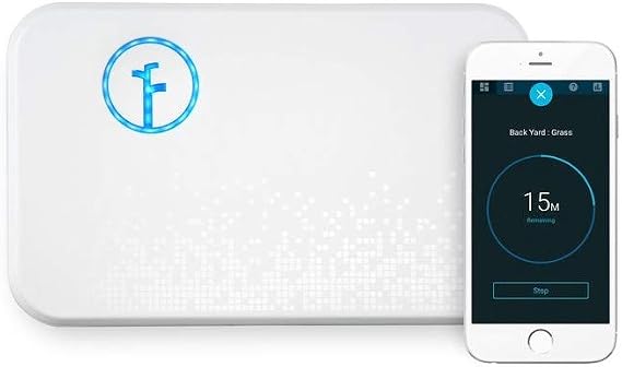 Discontinued Rachio WiFi Smart Lawn Sprinkler Controller, 8-Zone 2nd Generation, Alexa Compatible with Rain, Freeze and Wind Skip (8ZULW-B)