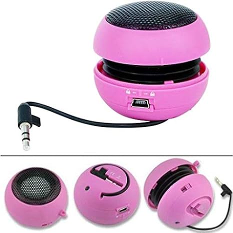 Wired Speaker for Galaxy A50, A30, A20 - Portable Audio Multimedia Rechargeable Pink Compatible with Samsung Galaxy A50/A30/A20 Phone Models