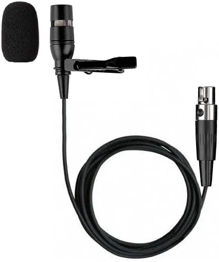 Uni-Directional Lavalier Microphone 4-pin XLR Output Compatible with Shure Wireless Microphone Belt Pack Transmitter T1, ULX1, UR1, PG1, PGX1, PGXD1, SLX1, BLX1, BLXD1