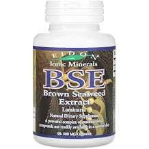 Eidon Ionic Minerals BSE (Brown Seaweed Extract), 500 mg, 90 Capsules