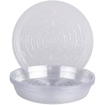 Curtis Wagner 10 Piece Clear Vinyl Plant Saucer, Round