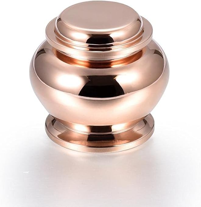 Stainless Steel Cremation Pet Human for Ashes Urn Memorial Funeral Casket-Rose_Gold