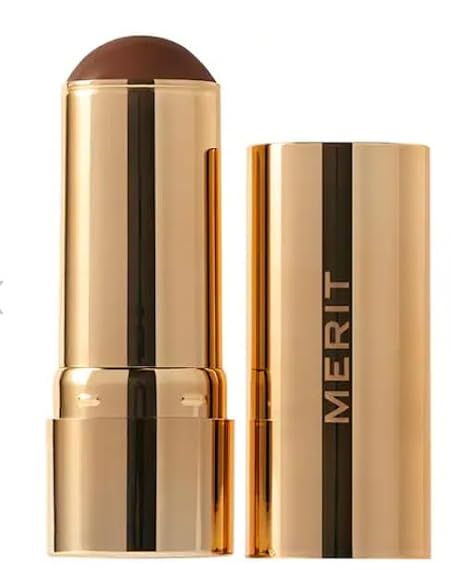 MERIT Bronze Balm Sheer Sculpting Bronzer 0.44 oz / 12.5 g (Leo (med deep skin), standard)