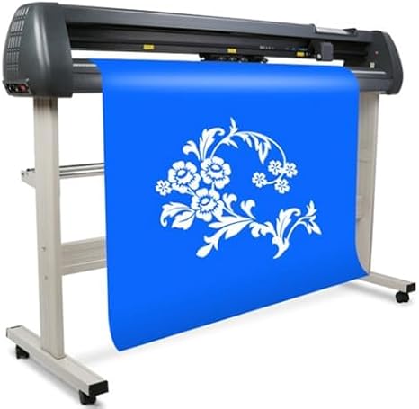 Vinyl Cutter, Semi-Automatic with LCD Display, High-Speed 10-800MM/s, 1230MM Cutting Width for DIY Design and Precision Cutting