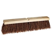 Weiler 25241 18" Block Size, Palmyra Fill, Lacquered Hardwood Block, Economy Garage Brush, Natural