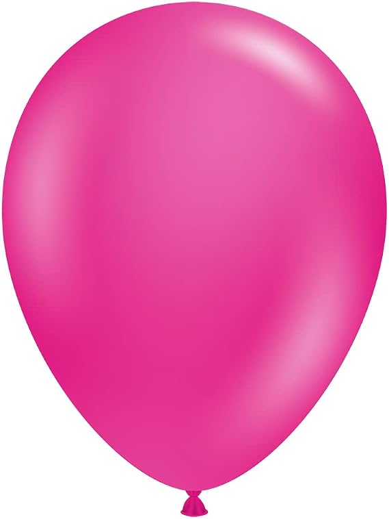 Tuf-Tex 15029 5" Hot Pink Latex Balloons,