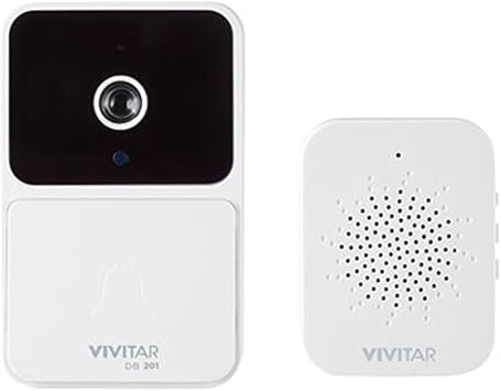 Vivitar Smart Security WiFi Doorbell Camera w/USB Chime Kit DB201
