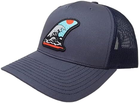 Outdoors Trucker Hat Surf Fin Ocean Mesh Cap