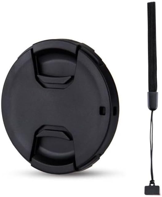 JJC 49mm Front Lens Cap Cover for Canon Sony Nikon Fujifilm Sigm. | Center Pinch Lens Protector w Anti-Loss Keeper for Canon EF50mmf1.8 EF-M 15-45mm f3.5-6.3 Sony E 55-210mm f4.5-6.3 E50mm f1.