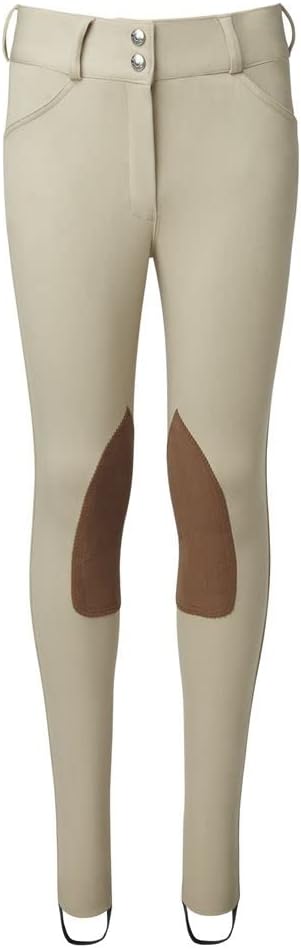 Dover Saddlery Girls' Wellesley Competition Jodhpur, Color: Tan, Size: 16
