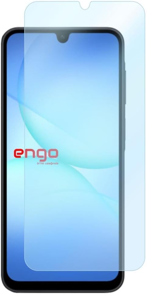 Engo Samsung Galaxy A17 5G İle Uyumlu Ekran Koruyucu 9H Temperli Kırılmaz Esnek Nano Cam, Çizilmeye Dayanıklı Koruma, HD Şeffaf