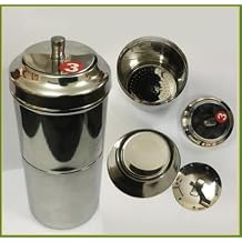 SHASTHA FOODS Stainless Steel South Indian Filter Coffee Maker(Size # 3) - 260 ml (Pack of 1) B-P