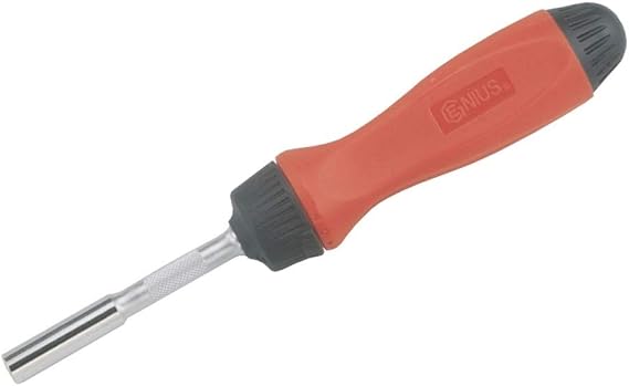 Genius Tools Standard Handle Ratcheting Screwdriver 190mmL - 524+2985