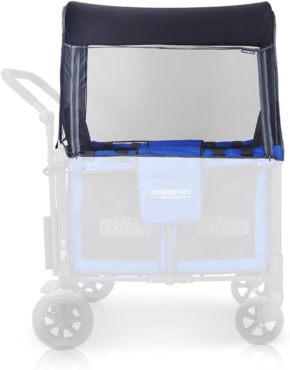 WonderFold Mosquito Net - Zippered Entrance - Baby Stroller Insect Netting Cover - Easy to Install Protective Bug Netting Accessory - Fits W1 & W2