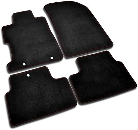 Spec-D Tuning 4PC Black Carpet Floor Mats Custom Fit