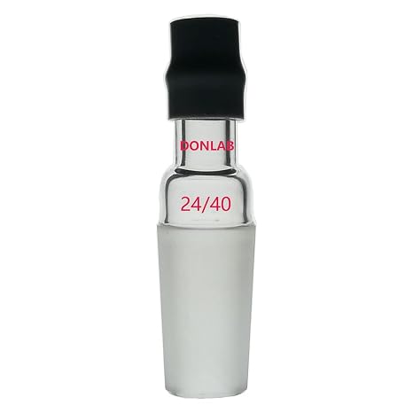ADP-50 ASTM STD Glass Inlet Joint 24/40 Thermometer Adapter with Holed Rubber Adapter