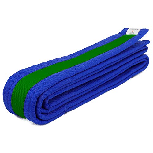 AAMA Martial Arts Belt Mixed Stripe Color Belts and Black Belts - Taekwondo Karate Judo