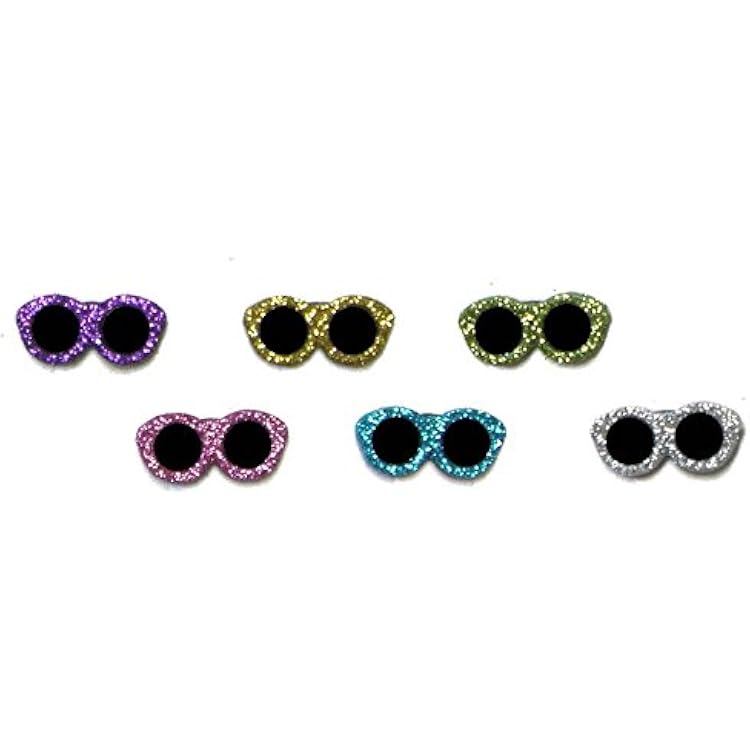 Jesse James Glitter Sunglasses Buttons, Variety