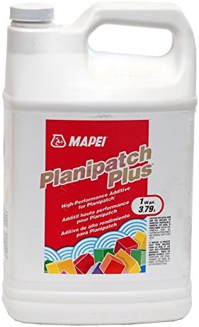 MAPEI Planipatch Plus, Acrylic Latex additive for use specifically with Planipatch Fast-Setting, Polymermodied, Cement-Based patching Compound(Sold Separately), 1 Gallon (3.79l) jug